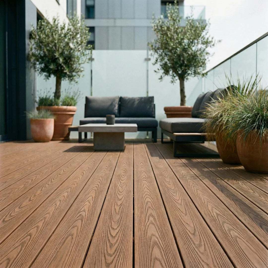 WPC Terrassendiele Massivdiele PREMIUM - Basaltgrau
