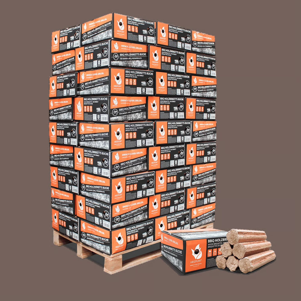 BBQ-Buchenholzbriketts 54 x 18 kg